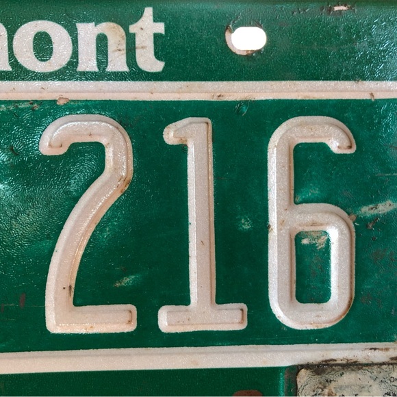 Vermont License Tag Plate Green Mountain State EYG 216 Expired 2010 Authentic - Picture 4 of 9